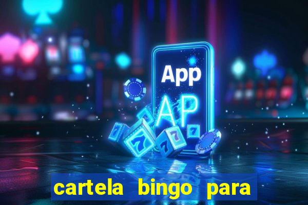 cartela bingo para cha de cozinha imprimir gratis